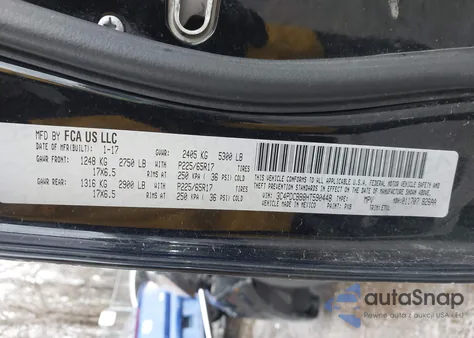 2017 Dodge Journey Sxt from USA, damaged, VIN 3C4PDCBB8HT590448